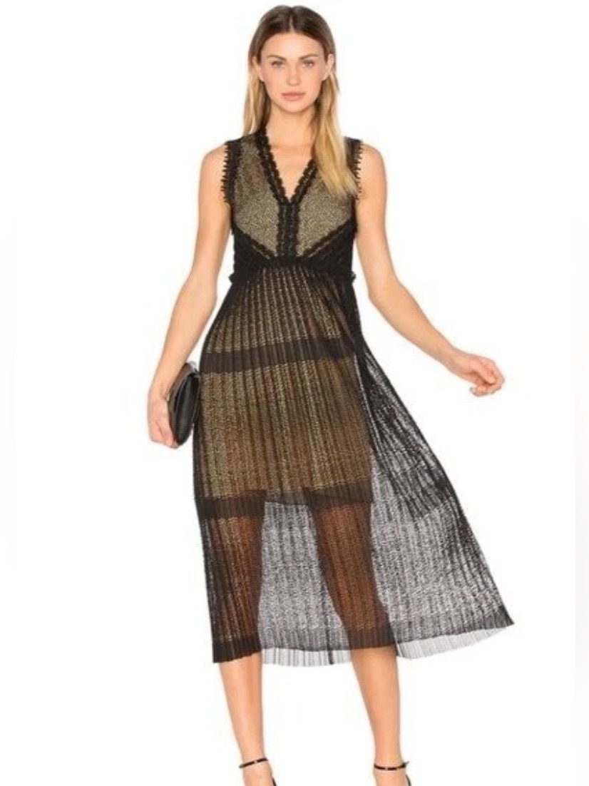 Alexis Bryana Lace Dress Size Xs Cocktail Formal Midi Length